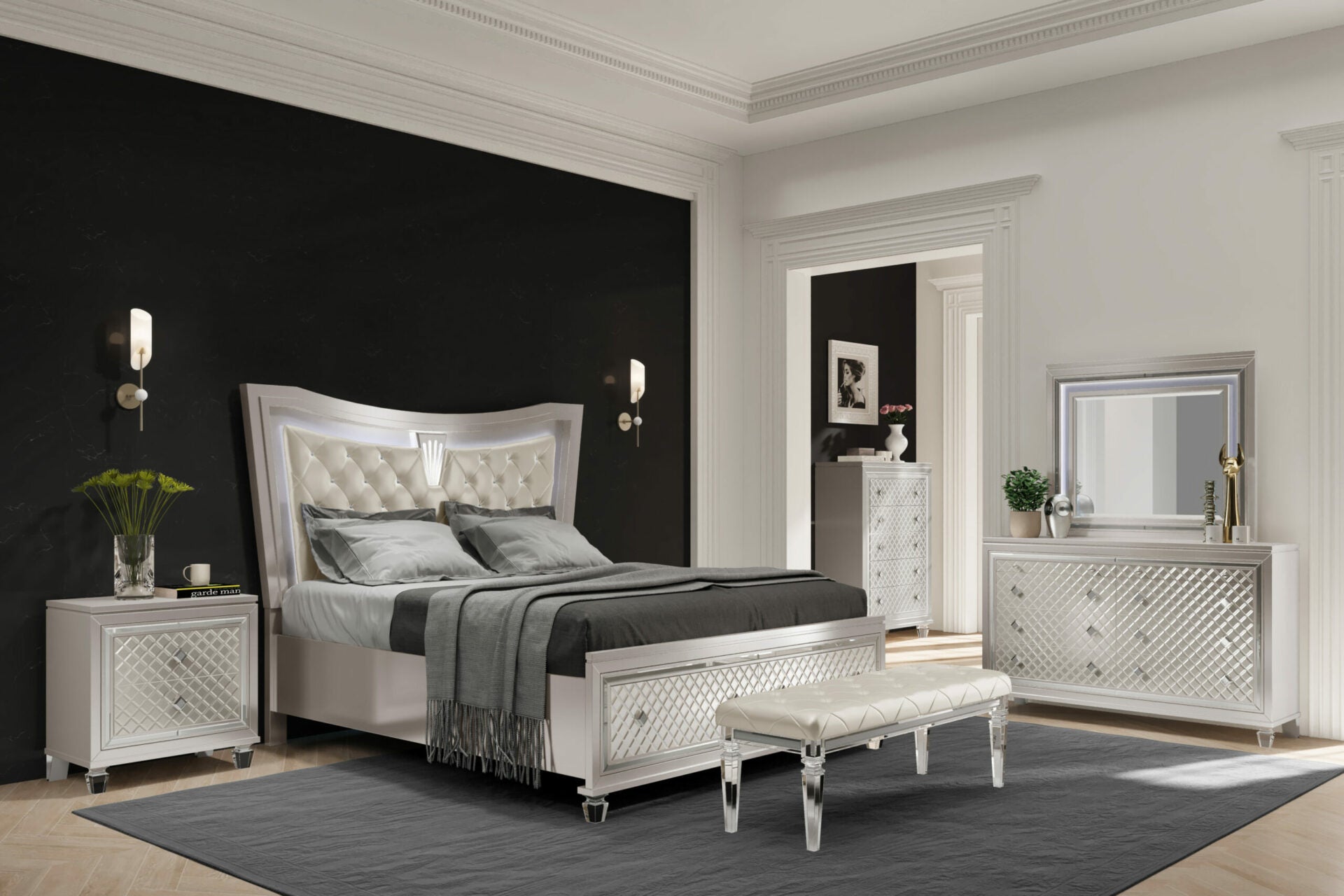 CHAMPAGNE BEDROOM SET